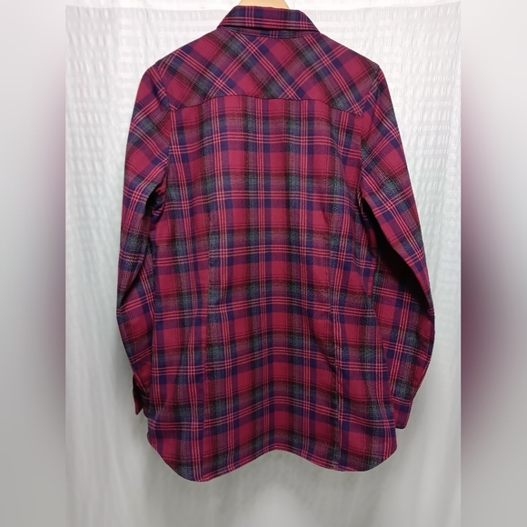 Ladies Burton Dry Ride Extremely soft flannel long-sleeved button down shirt. L - Picture 2 of 8